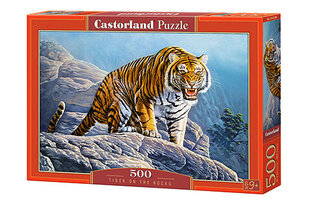 Dėlionė Castorland Tiger on the Rocks 500 det kaina ir informacija | Dėlionės (puzzle) | pigu.lt