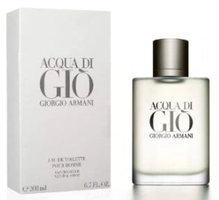 Tualetinis vanduo Giorgio Armani Acqua Di Gio Pour Homme EDT vyrams 200 ml kaina ir informacija | Kvepalai vyrams | pigu.lt