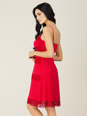 Вискозная ночная сорочка Lega NMV76, красный цена и информация | Женские пижамы, ночнушки | pigu.lt