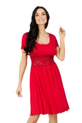 Вискозная ночная сорочка Lega NMV75, красный цена и информация | Женские пижамы, ночнушки | pigu.lt