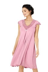 Вискозная ночная сорочка Lega NMV82, розовый цена и информация | Женские пижамы, ночнушки | pigu.lt