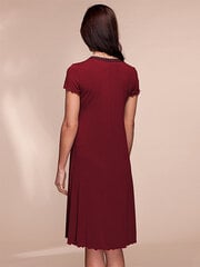 Вискозная ночная сорочка Lega NMV65, бордовый цена и информация | Женские пижамы, ночнушки | pigu.lt