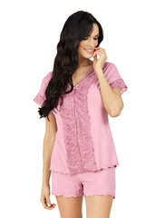 Вискозная пижама Lega PMV84, розовый цена и информация | Женские пижамы, ночнушки | pigu.lt