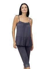 Вискозная пижама Lega PMV85, голубовато-серый цена и информация | Женские пижамы, ночнушки | pigu.lt