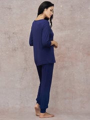 Вискозная пижама Lega PMV86, тёмно-синий цена и информация | Женские пижамы, ночнушки | pigu.lt