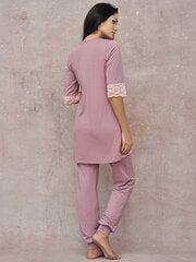 Вискозная пижама Lega PM87, тёмно-розовый цена и информация | Женские пижамы, ночнушки | pigu.lt