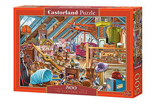 Dėlionė Castorland The Cluttered Attic 500 det kaina ir informacija | Dėlionės (puzzle) | pigu.lt