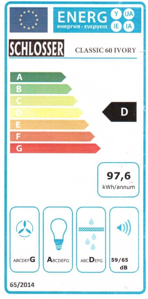 Schlosser Classic 60IVORY kaina ir informacija | Gartraukiai | pigu.lt
