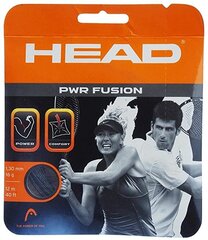 HEAD PWR Fusion 1.30mm Tennis String Set, Colors- Black цена и информация | Товары для большого тенниса | pigu.lt