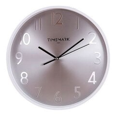 Sieninis laikrodis Timemark baltas 30 x 30 cm kaina ir informacija | Laikrodžiai | pigu.lt