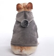 Толстовка для собак «Пумпон» серая цена и информация | Одежда для собак | pigu.lt