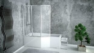 Акриловая ванна Piramida Integra + стена из стекла цена и информация | Для ванны | pigu.lt