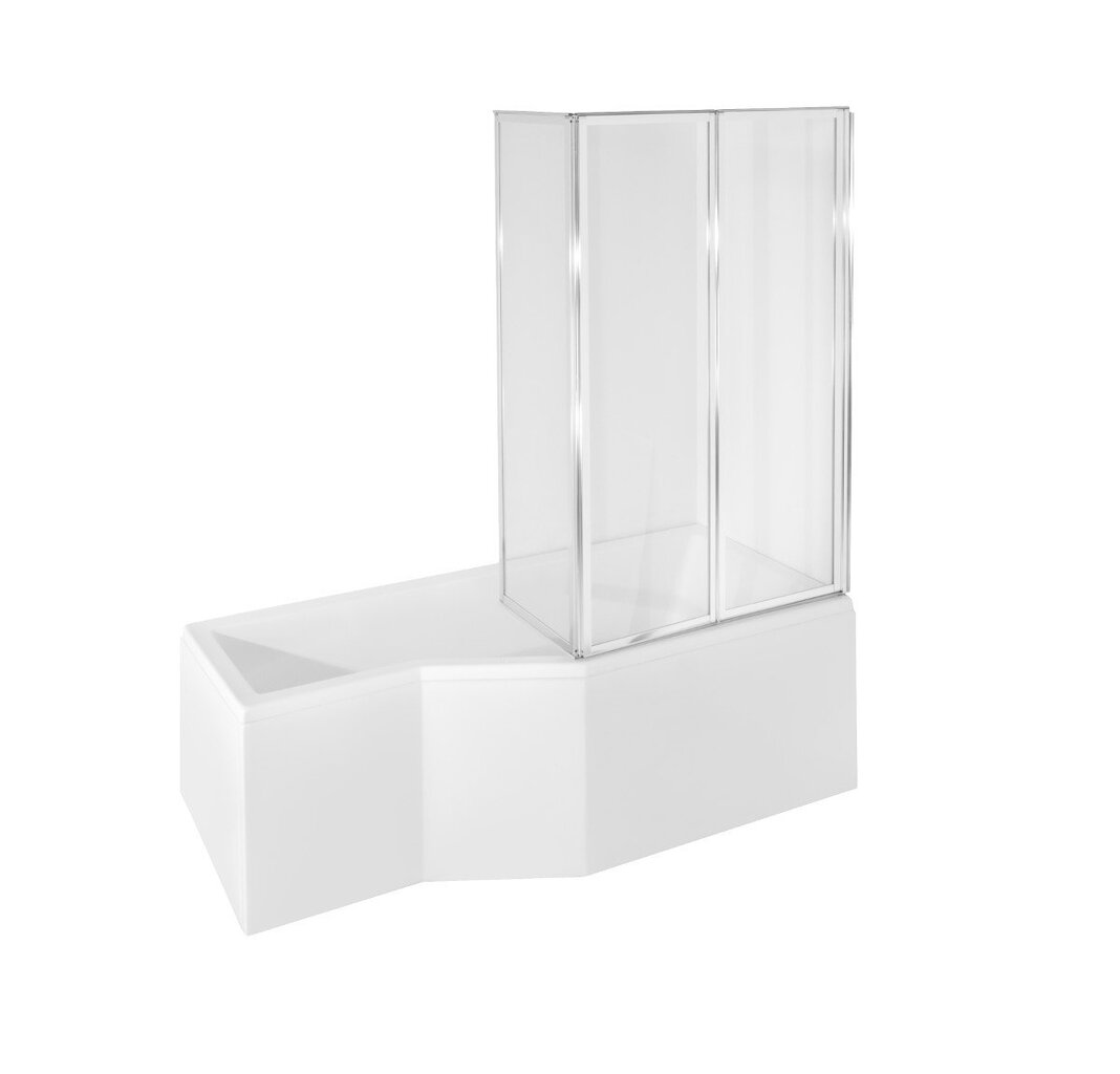 Mobili vonios stiklo sienelė Besco Ambition 3 Premium цена и информация | Priedai vonioms, dušo kabinoms | pigu.lt