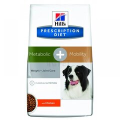 Hill's Prescription Diet Metabolic + Mobility Canine sausas maistas šunims, 12 kg kaina ir informacija | Sausas maistas šunims | pigu.lt
