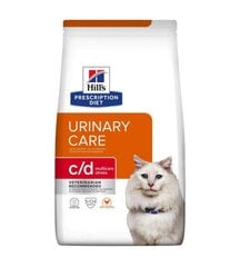 Hill's PRESCRIPTION DIET c/d Urinary Stress kačių ėdalas su vištiena, 3 kg kaina ir informacija | Sausas maistas katėms | pigu.lt