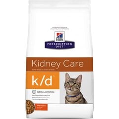 Корм для кошек Hill's Prescription Diet k/d с курицей, 0,4 кг цена и информация | Сухой корм для кошек | pigu.lt