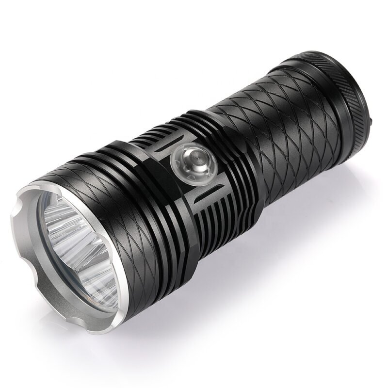 Taktinis 4-ių LED Rankinis Žibintas Dive Light XHP70, Atsparus Vandeniui iki 200m kaina ir informacija | Žibintai ir prožektoriai | pigu.lt