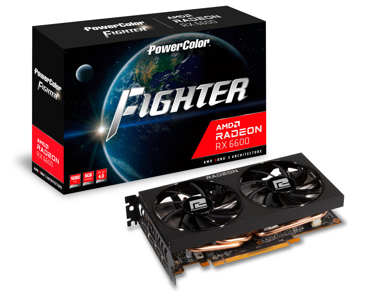 PowerColor Fighter Radeon RX 6600 8G цена и информация | Vaizdo plokštės (GPU) | pigu.lt