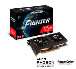 PowerColor Fighter Radeon RX 6600 8G kaina ir informacija | Vaizdo plokštės (GPU) | pigu.lt