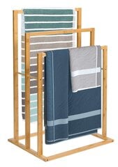 Бамбуковая вешалка для полотенец цена и информация | Сушилки для белья и аксессуары | pigu.lt