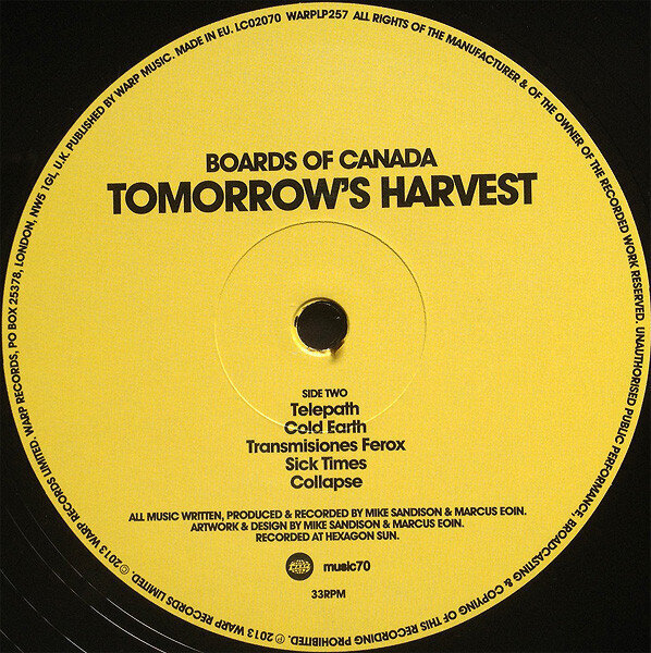 Boards Of Canada - Tomorrow's Harvest, 2LP, 12" vinyl record цена и информация | Vinilinės plokštelės, CD, DVD | pigu.lt