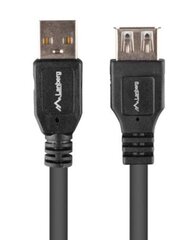 Lanberg Kabelis USB-A M / F 2.0 1.8m black BOX kaina ir informacija | USB laikmenos | pigu.lt