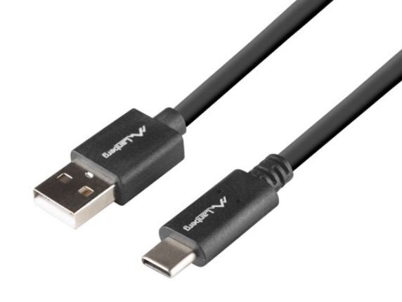 LanbergUSB-C (M) -USB-A (M) 1,8 m BOX QC 3.0 kaina ir informacija | Laidai telefonams | pigu.lt