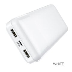 Повербанк HOCO J72A Easy 20000 мАч / 2 x USB белый цена и информация | Зарядные устройства Power bank | pigu.lt