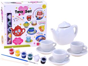 Vaikiškas kūrybinis rinkinys Arbatos servizui dekoruoti kaina ir informacija | Žaislai mergaitėms | pigu.lt
