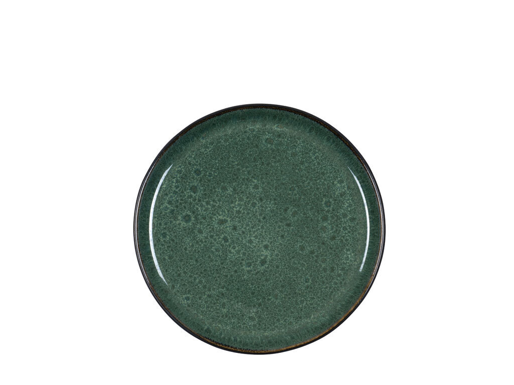 Tamsiai žalia akmens masės lėkštė Bitz Dia 17 x 2 cm kaina ir informacija | Indai, lėkštės, pietų servizai | pigu.lt
