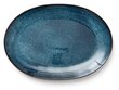 Tamsiasiai mėlyna didelė akmens masės lėkštė patiekalo pateikimui Bitz 36x25 cm kaina ir informacija | Indai, lėkštės, pietų servizai | pigu.lt