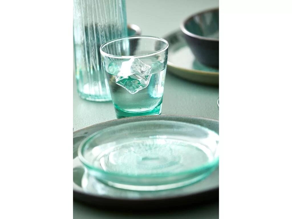 Žalia stiklinė lėkštė Bitz Kusintha 18 cm kaina ir informacija | Indai, lėkštės, pietų servizai | pigu.lt