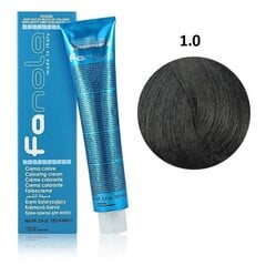 Profesionalūs plaukų dažai Fanola Color Cream, 1.0 Black, 100 ml kaina ir informacija | Plaukų dažai | pigu.lt