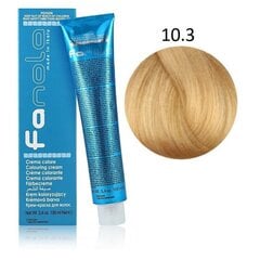 Profesionalūs plaukų dažai Fanola Color Cream, 10.3 Superlight Platinum Golden Blonde, 100 ml kaina ir informacija | Plaukų dažai | pigu.lt