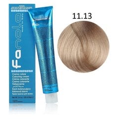 Profesionalūs plaukų dažai Fanola Color Cream, 11.13 Superlight Platinum Blonde Beige, 100 ml kaina ir informacija | Plaukų dažai | pigu.lt