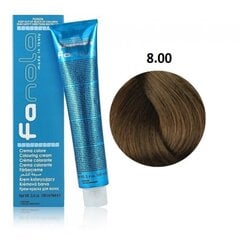 Profesionalūs plaukų dažai Fanola Color Cream, 8.00 Intense Light Blonde, 100 ml kaina ir informacija | Plaukų dažai | pigu.lt