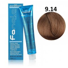 Profesionalūs plaukų dažaiFanola Color Cream, 9.14 Walnut, 100 ml kaina ir informacija | Plaukų dažai | pigu.lt