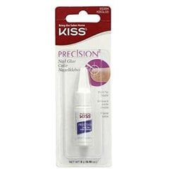 Быстросохнущий клей для ногтей Kiss Precision 3 цена и информация | Средства для маникюра и педикюра | pigu.lt