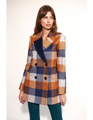 Короткое пальто в клетку - PL16 цена и информация | Женские пиджаки | pigu.lt