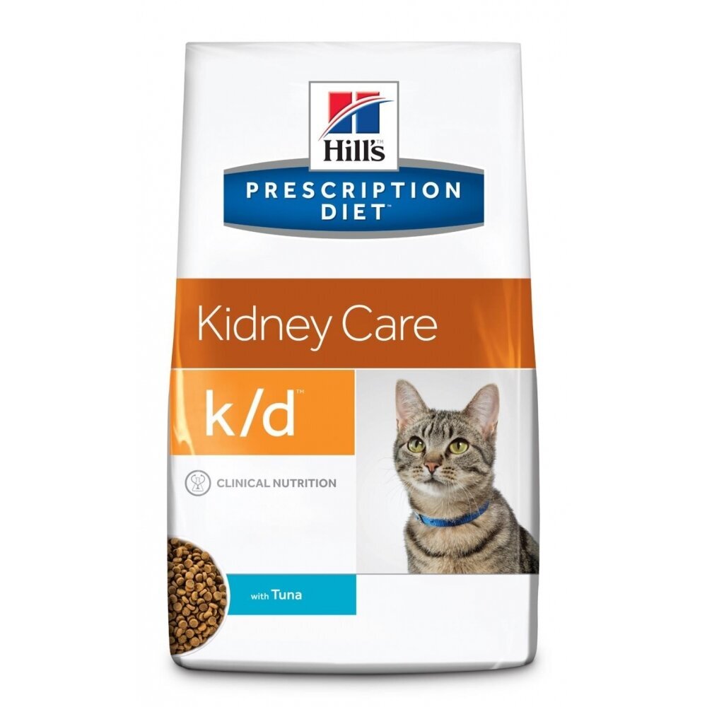 Hill's Prescription Diet Feline k/d kačių ėdalas su tunu, 1,5 kg kaina ir informacija | Sausas maistas katėms | pigu.lt