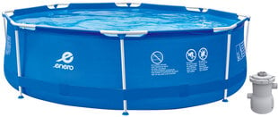 Каркасный бассейн Enero с фильтром для воды, 360 х 76 см цена и информация | Бассейны | pigu.lt