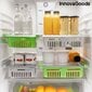 Šaldytuvo organizatoriai lentynos maistui 2 vnt kaina ir informacija | Virtuvės įrankiai | pigu.lt