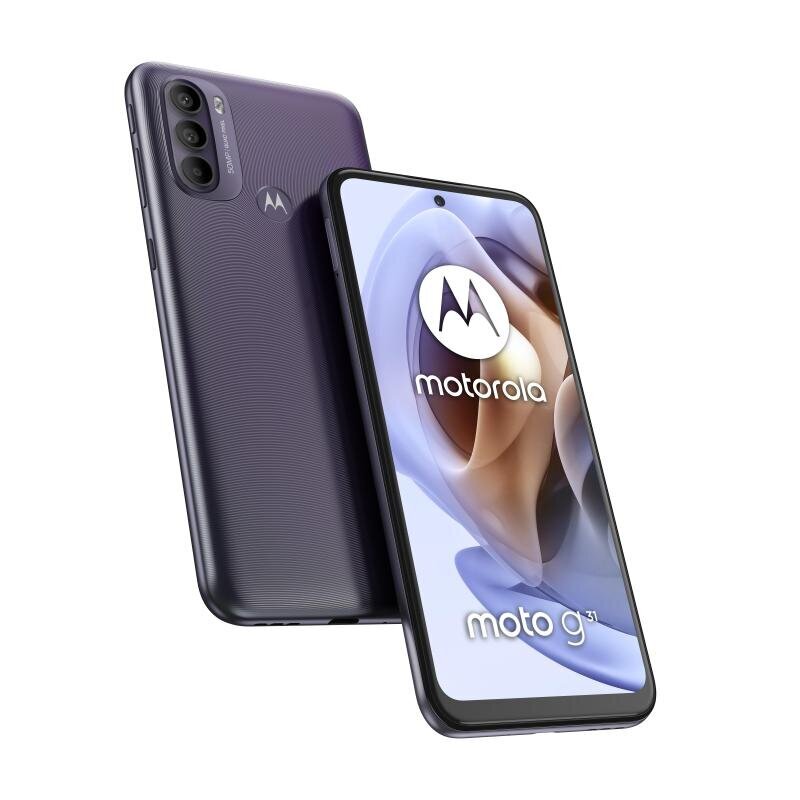 Motorola Moto G31, 128GB, Dual SIM, Mineral Grey цена и информация | Mobilieji telefonai | pigu.lt