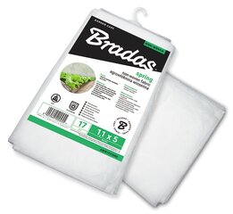 Agroplėvelė apsauginė nuo šalnų Bradas Spring 1.1x10 m, 17 g/m2, balta kaina ir informacija | Sodo įrankiai | pigu.lt