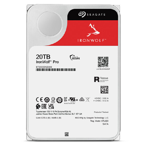 Seagate IronWolf Pro ST20000NE000 20 TB - SATA 6Gb/s kaina ir informacija | Vidiniai kietieji diskai (HDD, SSD, Hybrid) | pigu.lt