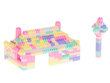 Kaladėlių rinkinys, pastelinės spalvos, 580 detalių цена и информация | Lavinamieji žaislai | pigu.lt