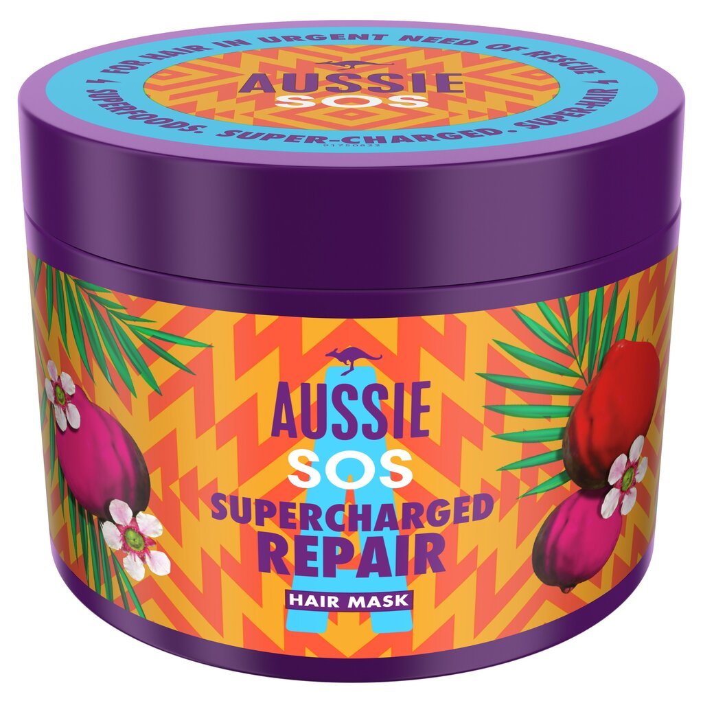 Kaukė AUSSIE Save My Lenght Repair, 450ml kaina ir informacija | Priemonės plaukų stiprinimui | pigu.lt