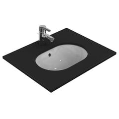 Керамический умывальник Ideal Standard Connect Oval 48x35 см, крепится снизу, белый, E504601 цена и информация | Раковины | pigu.lt