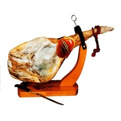 Jamon Grand Reserva вяленая ветчина хамон + стойка с ножом Gondola цена и информация | Мясные продукты | pigu.lt
