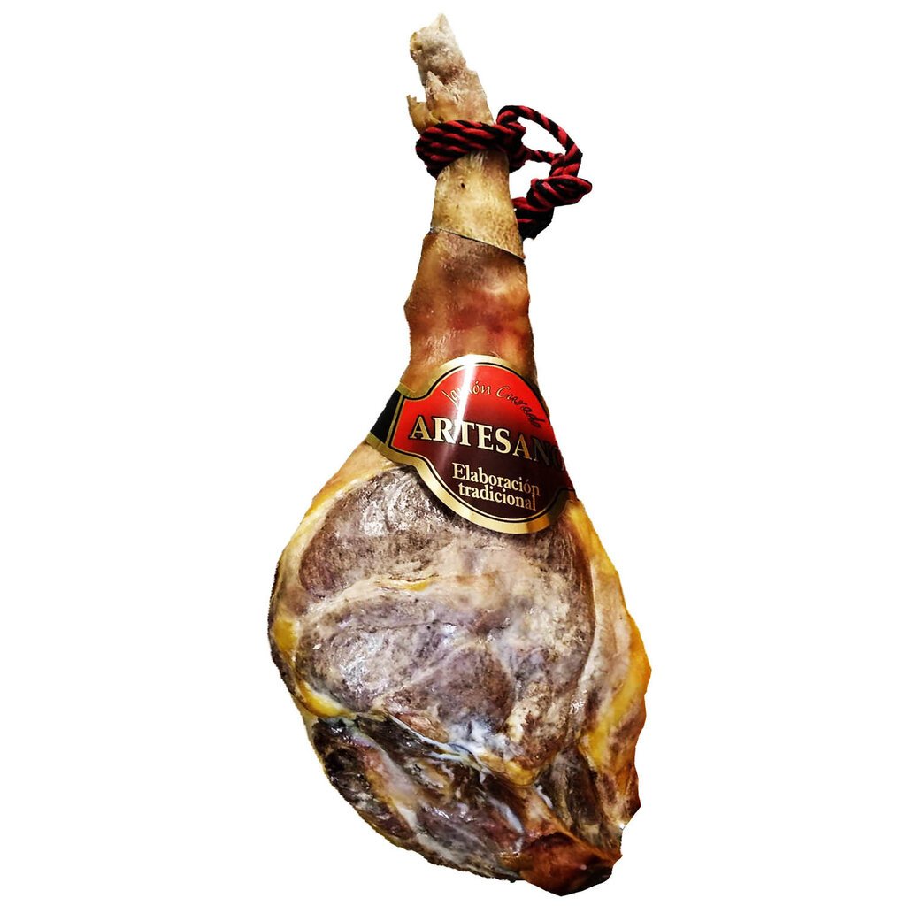 Jamon Reserva vytintas kumpis, 5,4kg-5,8kg + stovas su peiliu Gondola kaina ir informacija | Mėsos gaminiai | pigu.lt